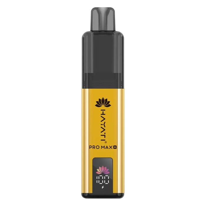Hayati Pro Max 6000+ Prefilled Pod Kit in Triple Mango Flavor, featuring a convenient prefilled pod design and up to 6000 puffs for a satisfying vaping experience.