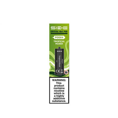 Tropical Mixed SKE Crystal 4-in-1 Prefilled Pods - 2400 Puffs, 20mg, 2ml