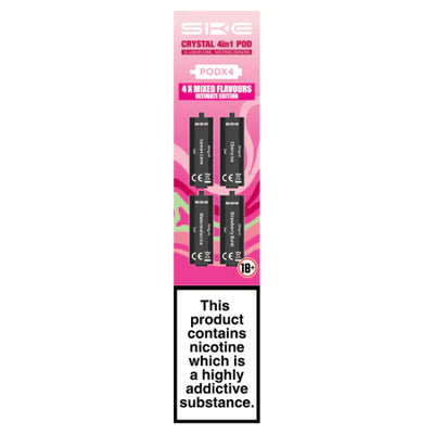 Ultimate Edition SKE Crystal 4-in-1 Prefilled Pods - 2400 Puffs, 20mg, 2ml
