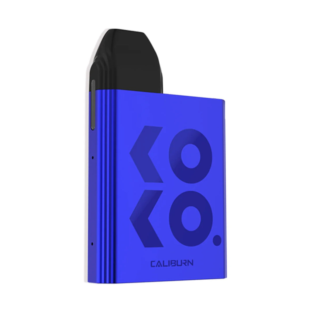 UWELL Caliburn KOKO Pod Kit in Blue – compact refillable pod vape device with sleek design and portable performance.