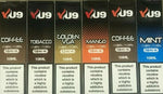 Load image into Gallery viewer, VU9 E-Liquid 10ml Bottles – pack of 20, 70/30 PG/VG blend, available in 6mg, 12mg, or 18mg nicotine strength.
