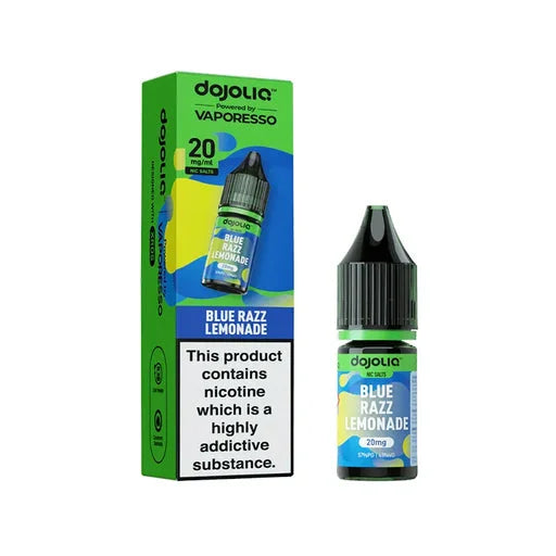 Vaporesso DOJO LIQ Blue Razz Lemonade 10ml nic salts box of 10 bottles with smooth flavour and MTL pod vaping performance