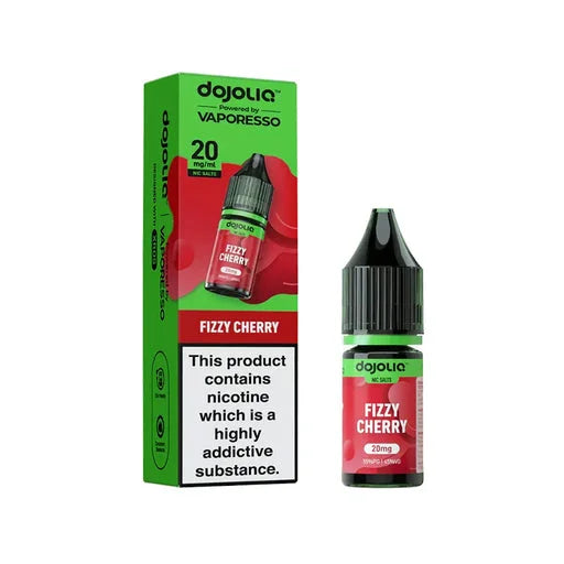 Vaporesso DOJO LIQ Fizzy Cherry 10ml nic salts box of 10 bottles with smooth flavour and MTL pod vaping performance