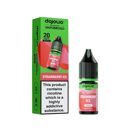 Vaporesso DOJO LIQ Strawberry Ice 10ml nic salts box of 10 bottles with smooth flavour and MTL pod vaping performance