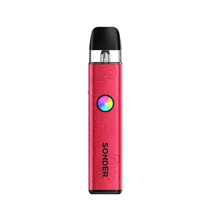 Geekvape Sonder Q3 Pod Kit in Vibe Red – compact 30W vape device with a 1750mAh battery, adjustable airflow, and sleek modern design.