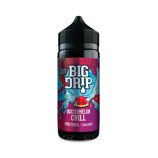 Big Drip 100ml 0mg E-Liquid by Doozy Vape Watermelon Chill – nicotine-free vape juice with bold, fruity flavors and smooth 70VG/30PG blend