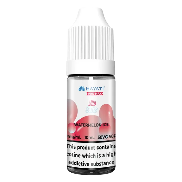 Hayati Pro Max Watermelon Ice Nic Salt vape juice, delivering smooth nicotine satisfaction and a refreshing vape experience.