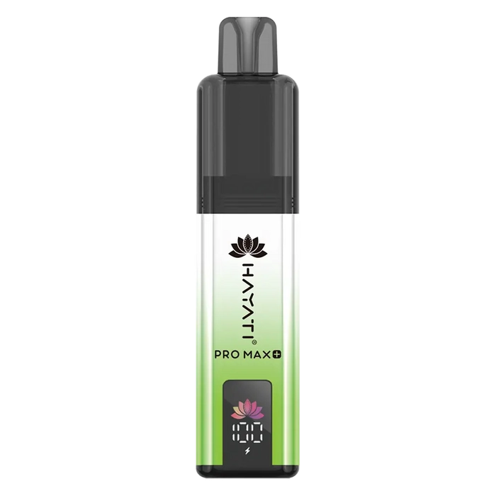 Hayati Pro Max 6000+ Prefilled Pod Kit in Watermelon Ice Flavor, featuring a convenient prefilled pod design and up to 6000 puffs for a satisfying vaping experience.