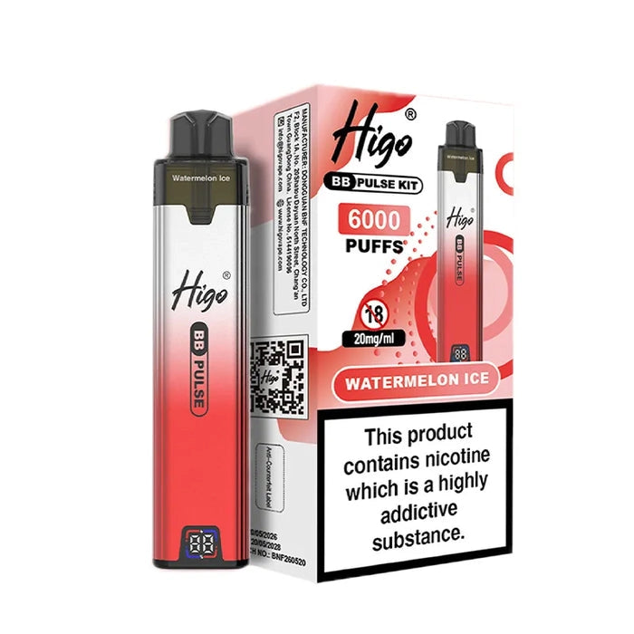 Higo BB Pulse 6000 Watermelon Ice Prefilled Pod Kit