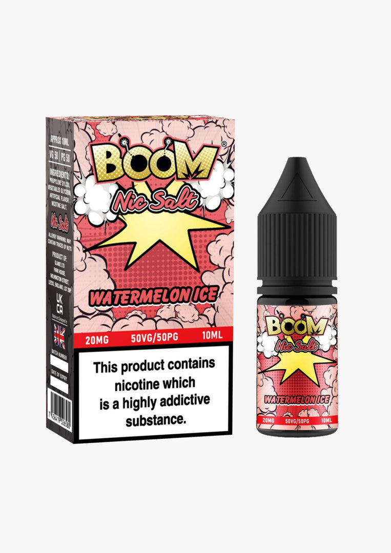 Boom Nic Salt 10ml E Liquid 10mg | 20mg Vape E-Liquid 50/50 VG/PG Eco Smok Vape Store Boom Nic Salt 10ml E Liquid 10mg | 20mg Vape E-Liquid 50/50 VG/PG Eco Smok Vape Store