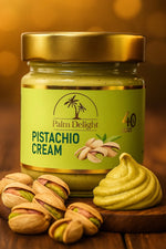 Load image into Gallery viewer, Palm Delight Pistachio Cream, a smooth and indulgent spread crafted from premium pistachios, ideal for desserts, pastries, and adding a rich nutty flavor to recipes.
