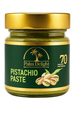 Load image into Gallery viewer, Palm Delight Pistachio Paste, a rich and creamy spread made from premium roasted pistachios, perfect for desserts, pastries, or adding a nutty flavor boost to recipes.
