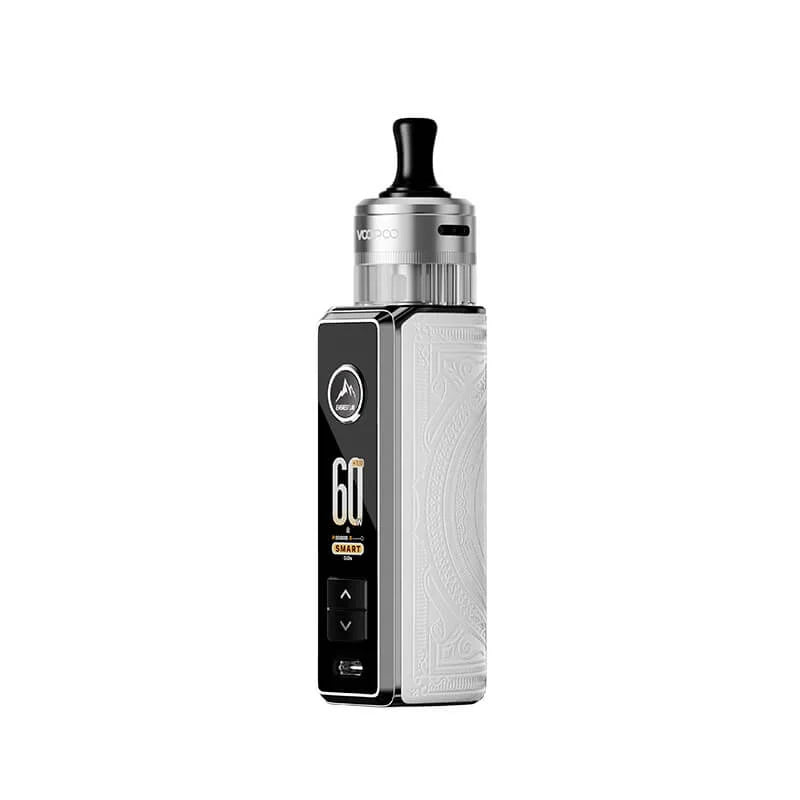 VooPoo Drag S3 Pod Vape Kit White – powerful and stylish pod mod with advanced performance and sleek design