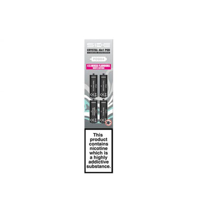 White Edition SKE Crystal 4-in-1 Prefilled Pods - 2400 Puffs, 20mg, 2ml