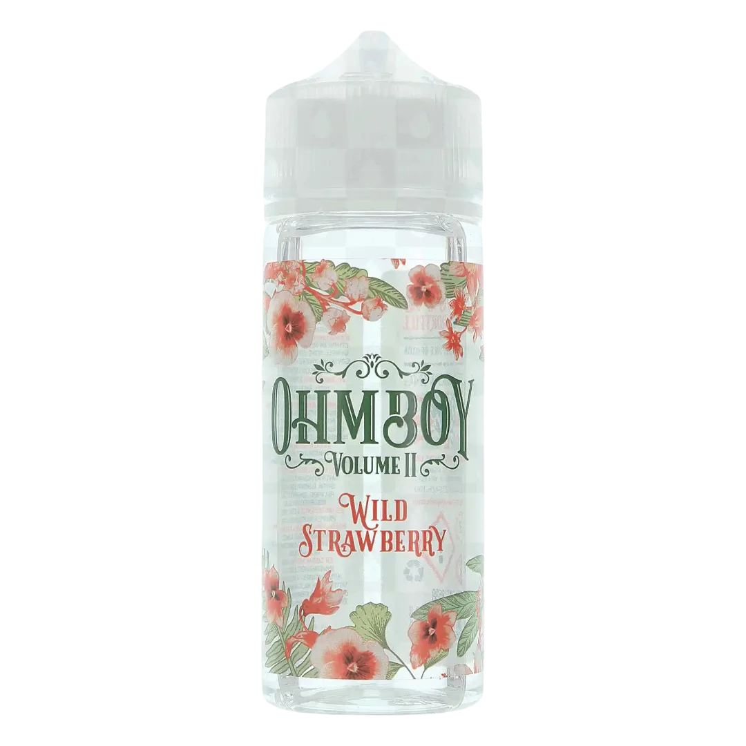 Ohm Boy Volume II E-Liquid 100ml Wild Strawberry – premium fruity vape juice with authentic British flavors and smooth 70/30 VG PG blend