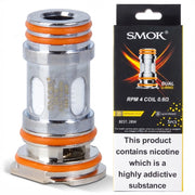 SMOK RPM 4 Replacement Coils 5 Pack for Nord 6 Empty Top-Fill Pods – 0.15Ω & 0.6Ω Mesh Coils