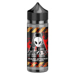 Load image into Gallery viewer, 100ml shortfill bottle of Area 51 E-Liquid in Mars Attacks flavor, nicotine-free with space to add nic shots, crafted for sub-ohm vaping with rich flavor and dense clouds.

