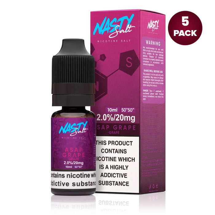 Nasty Juice ASAP Grape Nasty Salt E-Liquid 10ml