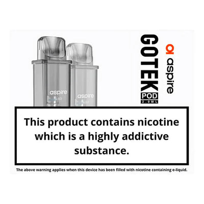 Aspire Gotek Mesh Pods – 4.5ml side-fill cartridges with built-in mesh coils for Gotek X & S, smooth MTL vaping.