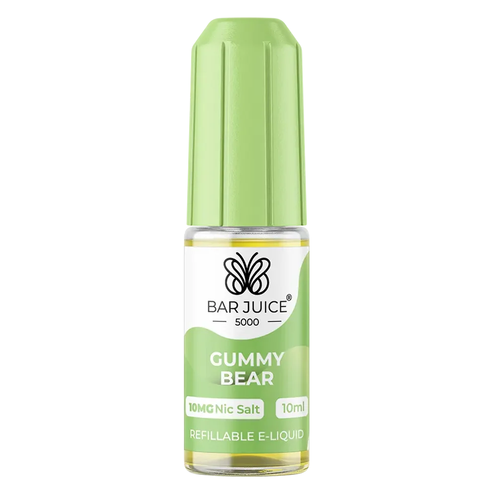 Bar Juice 5000 Nic Salt E-Liquid 10ml in Gummy Bear – 50/50 VG/PG prefilled vape juice available in 10mg or 20mg nicotine strength.