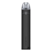 UWELL Caliburn A2S Pod Kit in Black – slim and elegant pod vape with a glossy black finish, draw-activated design, LED light indicator, and leak-resistant pods with Pro-FOCS technology for smooth flavor delivery.
