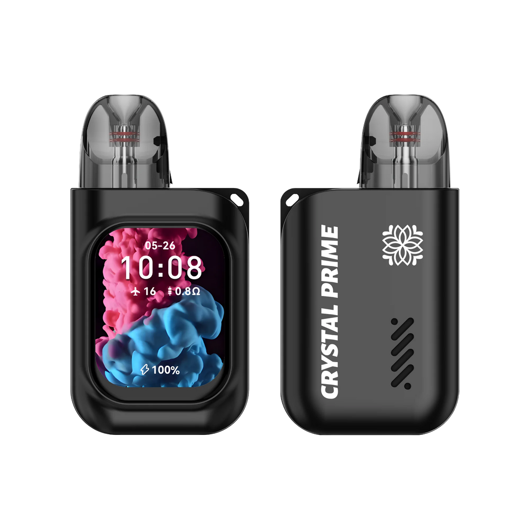 Crystal Prime M3 Smart Pod Vape Kit in Black – advanced smart vape device with sleek design and smooth performance