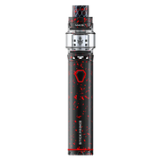 SMOK Stick P25 Kit in Black Red Spray – bold vape pen with an integrated battery, TFV12 Prince tank.