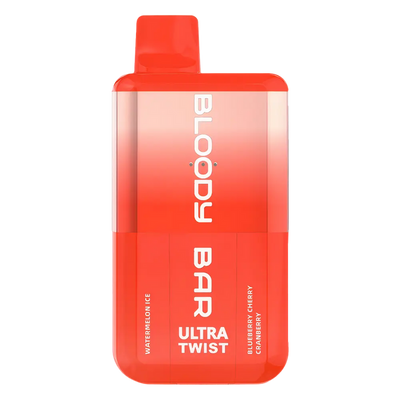 Bloody Bar Ultra Twist 20K Prefilled Pod Kit in Blue Razz Bear / Bear Mix – dual-flavor vape device with up to 20,000 puffs.