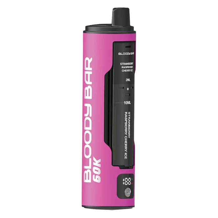 Bloody Bar 60K 4-in-1 Prefilled Pod Kit in Berry Pack – disposable pod vape with long-lasting performance and fruity flavor.