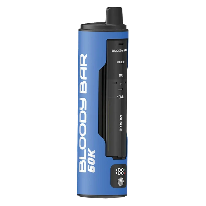 Bloody Bar 60K 4-in-1 Prefilled Pod Kit in Blueberry Pack – disposable pod vape with long-lasting performance and fruity flavor.