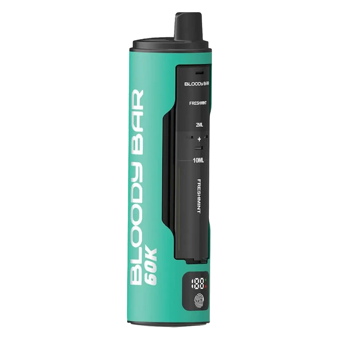 Bloody Bar 60K 4-in-1 Prefilled Pod Kit in Cool Pack – disposable pod vape with long-lasting performance and fruity flavor.