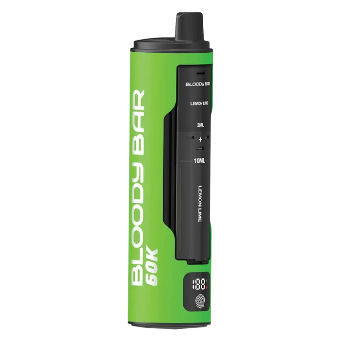 Bloody Bar 60K 4-in-1 Prefilled Pod Kit in Sour Pack – disposable pod vape with long-lasting performance and fruity flavor.