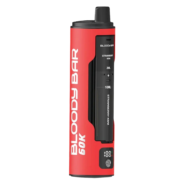 Bloody Bar 60K 4-in-1 Prefilled Pod Kit in Strawberry Pack – disposable pod vape with long-lasting performance and fruity flavor.