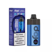 Vaporesso Dojo Blast 6000 puffs vape kit in Blueberry Sour Raspberry, featuring a sleek rechargeable design with 6k BIG Puff capacity, mesh coil technology for enhanced flavor, long-lasting battery, and user-friendly draw activation.