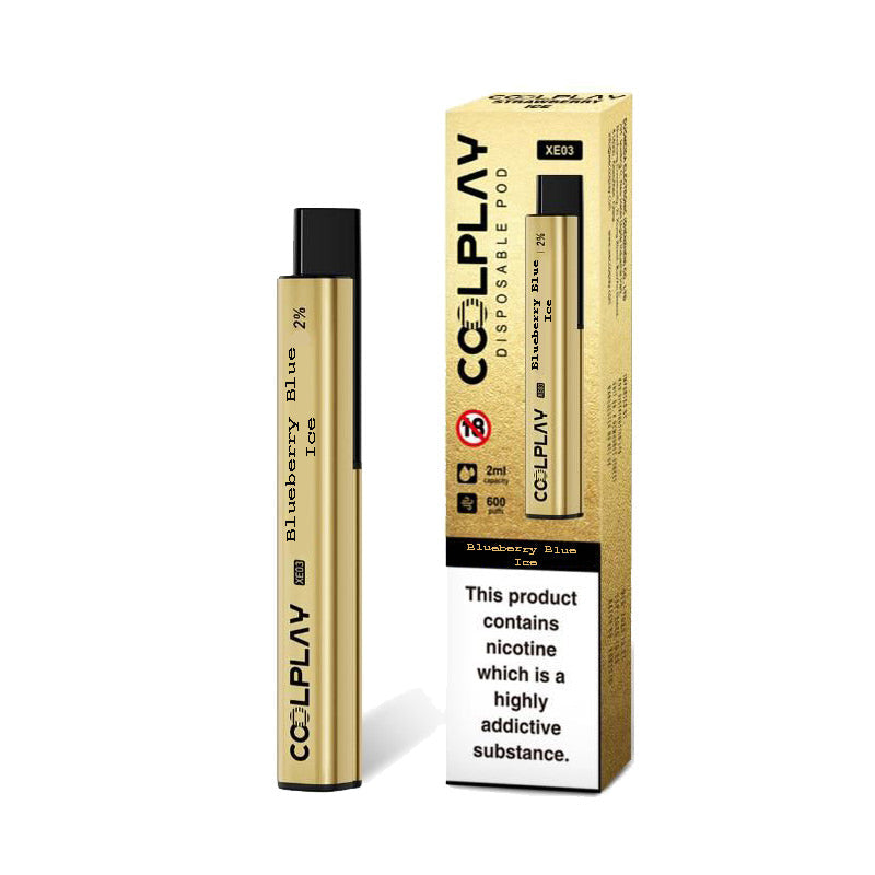 Cool Play Gold Bar Disposable Vape XE03 - Pack Of 10x