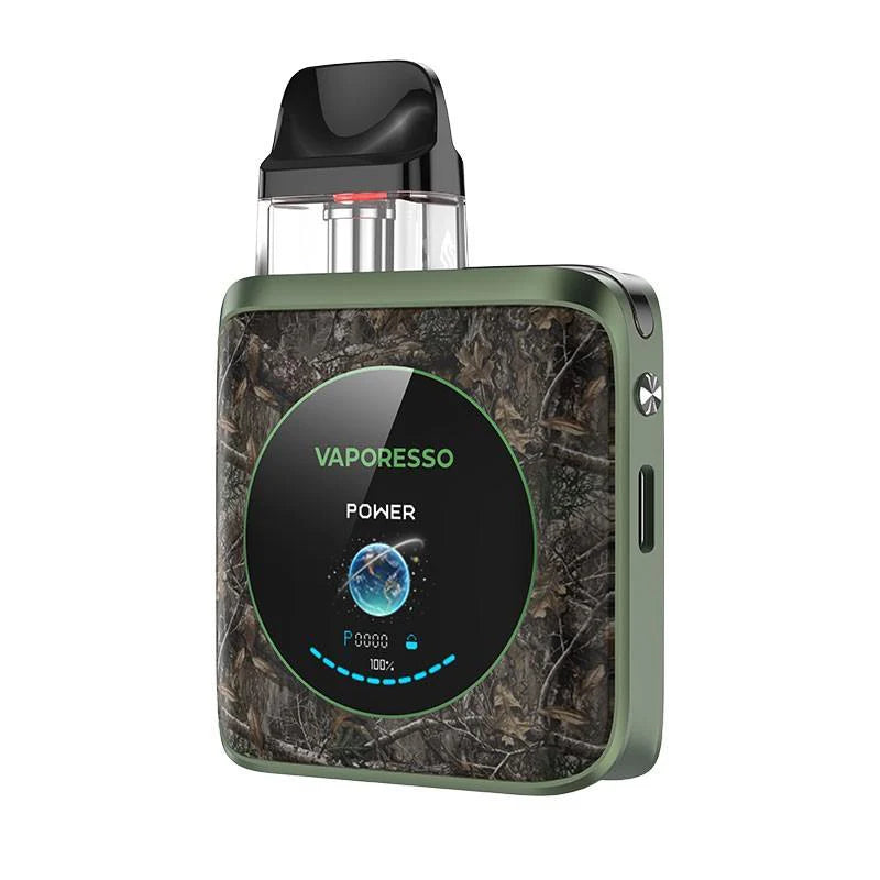 Vaporesso XROS 4 Nano Pod Kit in Camouflage – ultra-compact vape device with an adjustable airflow, and COREX heating tech for consistent flavor.