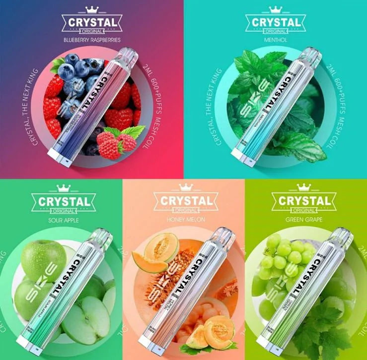 CRYSTAL Bar Disposable 600 Puffs 20mg - Pack Of 10x