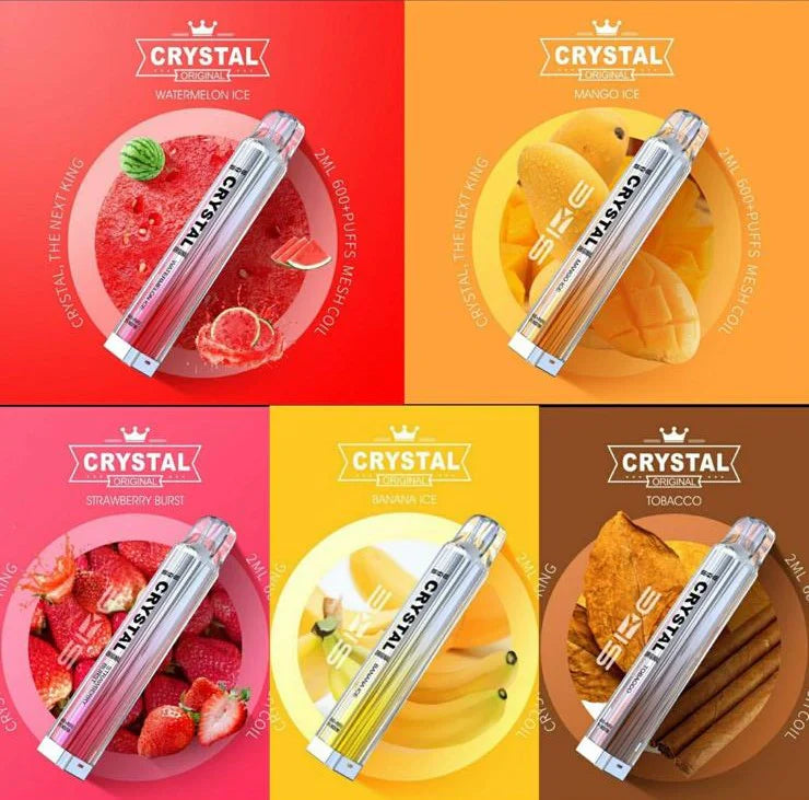 SKE Crystal Bar Disposable 600 Puffs 20mg - Pack Of 10x
