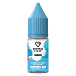 Load image into Gallery viewer, Crystal Clear Nic Salt Vape Juice 10ml Blueberry Sour Raspberry – smooth, high-quality nicotine salt e-liquid for a clean and satisfying vape
