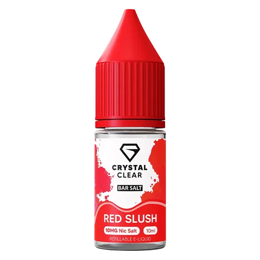 Crystal Clear Nic Salt Vape Juice 10ml Red Slush – smooth, high-quality nicotine salt e-liquid for a clean and satisfying vape