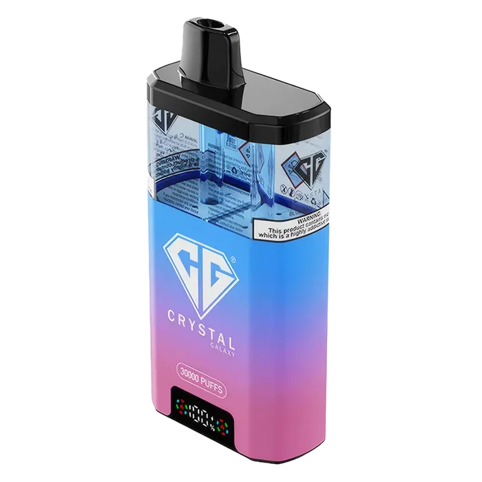 Crystal Galaxy Focus 2 30,000 Puff Prefilled Pod Kit in Blue Razz Gummy & White Gummy – dual-flavor vape device with bold berry blends and up to 30,000 puffs for long-lasting enjoyment.