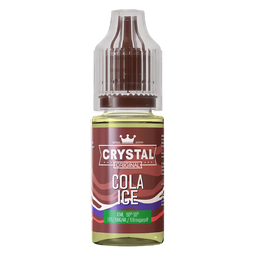 SKE Crystal Nic Salt 10ml E-Liquid in cola ice flavor, available in 10mg or 20mg strength with a 50/50 VG/PG ratio.