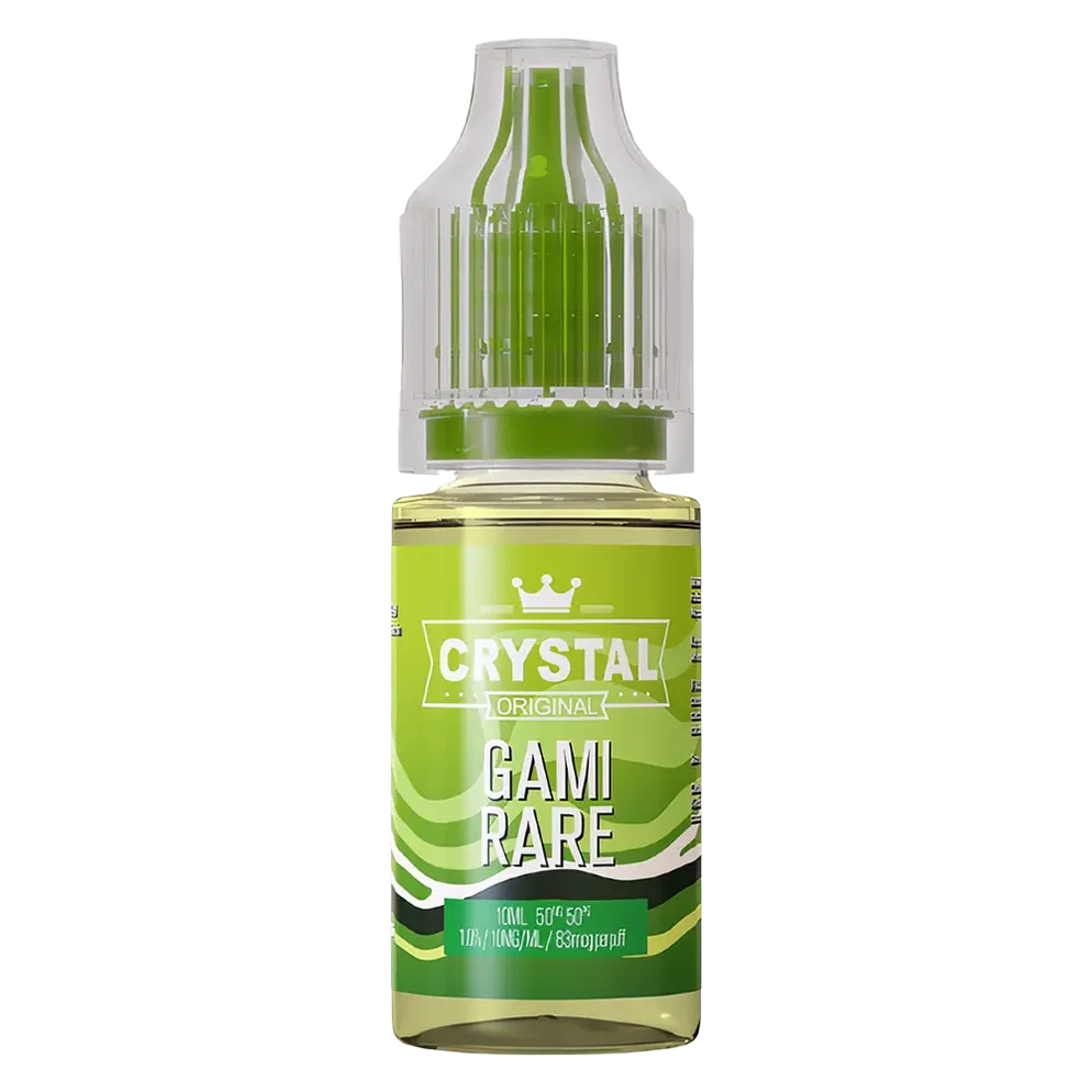 SKE Crystal Nic Salt 10ml E-Liquid in gami rare flavor, available in 10mg or 20mg strength with a 50/50 VG/PG ratio.