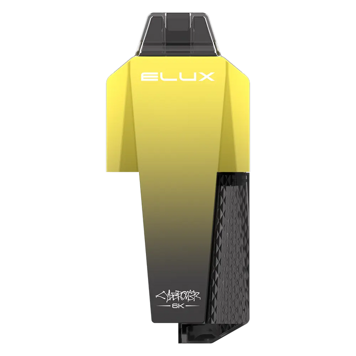 Elux Cyberover 6K Prefilled Pod Kit in Banana Ice flavor – futuristic vape device with up to 6,000 puffs.