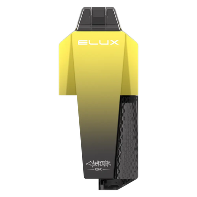 Elux Cyberover 6K Prefilled Pod Kit in Banana Ice flavor – futuristic vape device with up to 6,000 puffs.