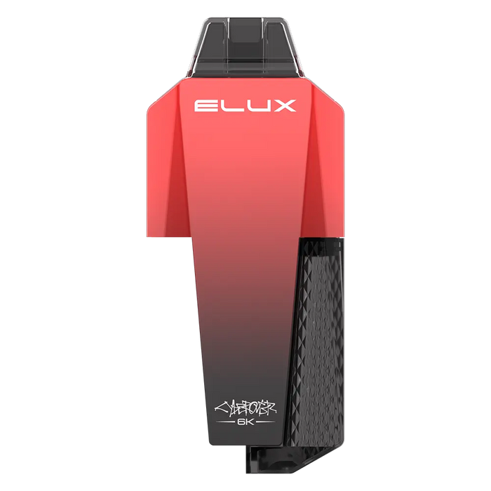 Elux Cyberover 6K Prefilled Pod Kit in Cherry Sour Raspberry flavor – futuristic vape device with up to 6,000 puffs.