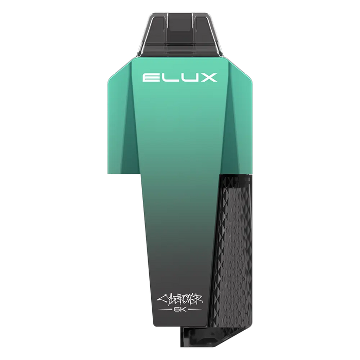 Elux Cyberover 6K Prefilled Pod Kit in Rainbow flavor – futuristic vape device with up to 6,000 puffs.