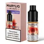 Load image into Gallery viewer, 10ml bottle of MARYLIQ Nic Salts E-Liquid in Double Apple flavor, 20mg nicotine salt strength for a smooth and satisfying throat hit, ideal for refillable pod kits and MTL vaping.
