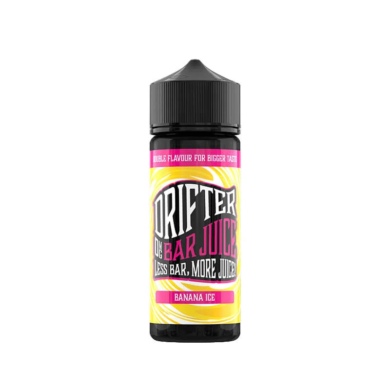 Drifter Bar Juice 100ml Shortfill E-Liquid Banana Ice – balanced 50/50 VG PG vape juice with bold bar-inspired flavors for smooth satisfaction