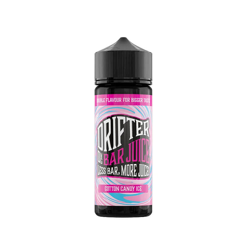 Drifter Bar Juice 100ml Shortfill E-Liquid Cotton Candy Ice – balanced 50/50 VG PG vape juice with bold bar-inspired flavors for smooth satisfaction